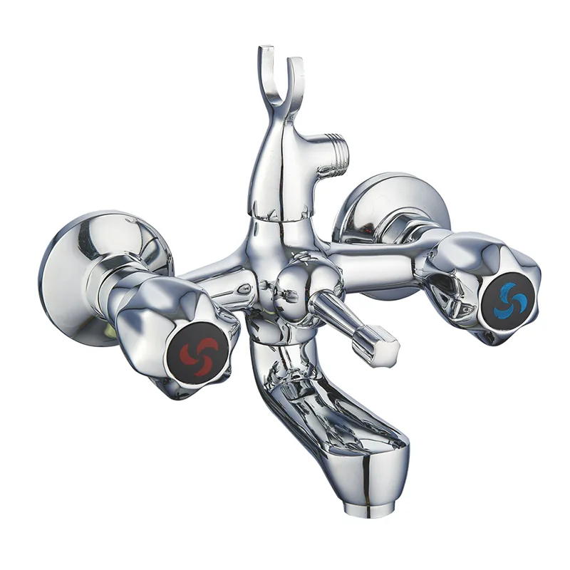 Wall-Mounted Double-Control Cold And Hot Water Faucet