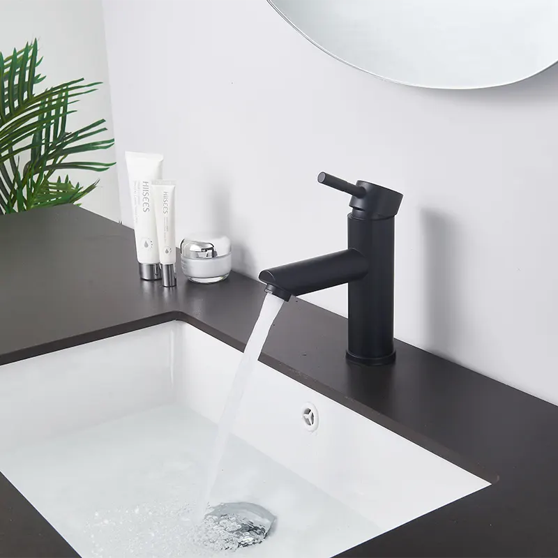 Simple Black Bathroom Faucet