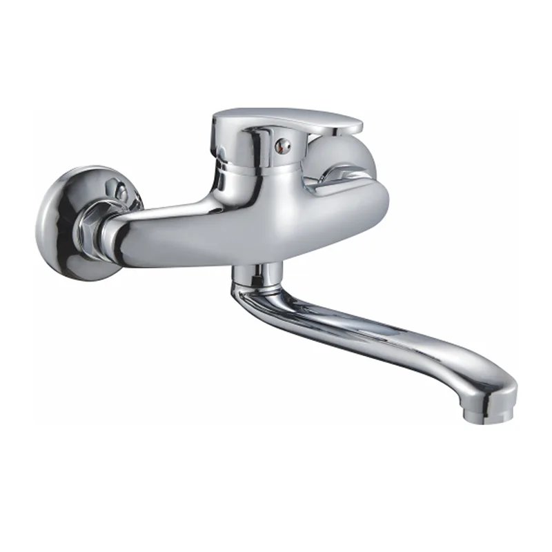 Wall-Mounted Single Handle Kitchen Faucet